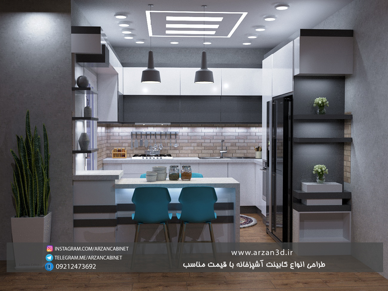 tarahi cabinet|kitchend 3d design|طراحی کابینت سه بعدی|سه بعدی کابینت|ارزان کابینت|سفارش طراحی کابینت آشپزخانه|تری دی مکس